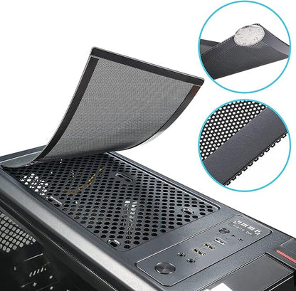 360x120mm PC Case Dust Mesh Filter, Magnetic Frame Computer Fan Dust Mesh PC - Image 3