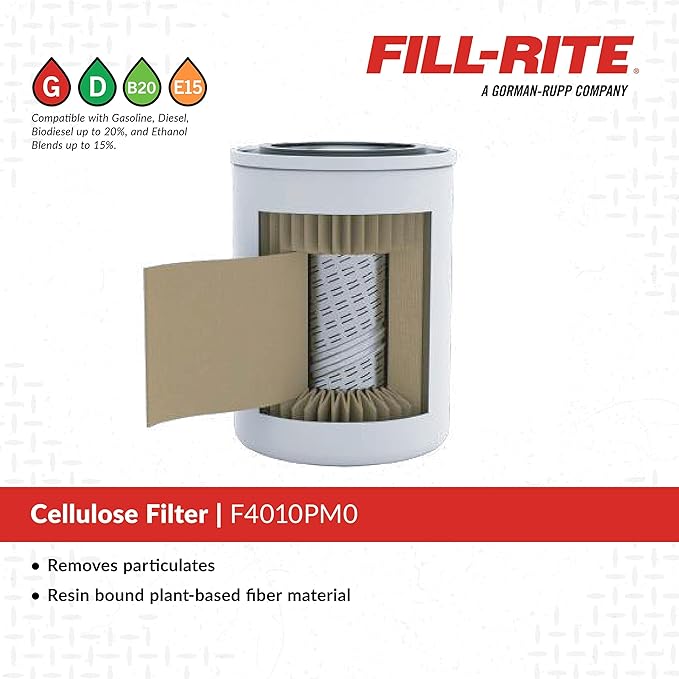 Fill-Rite F4010PM0 1" 40 GPM 10 Micron Particulate Spin-On Fuel Filter - Image 3
