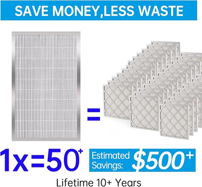UBeesize 16x25x5 Reusable Electrostatic Air Filter HVAC AC Furnace Filter - Image 2