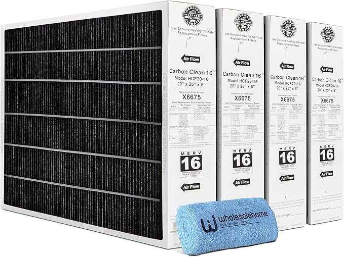 Lennox Healthy Climate Lennox X6675 20x25x5 Air Filter, Healthy Climate Carbon by Unknown