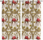 2 Panel Kitchen Cafe Curtains, Camels Palm Trees Sunlight Filtering Nature Air by Hokiten