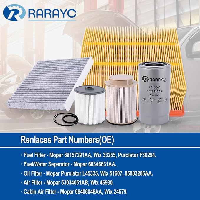 6.7L Cummins Fuel Filter Kit for 2019-2024 Ram Turbo Diesel Engines 68157291AA - Image 3