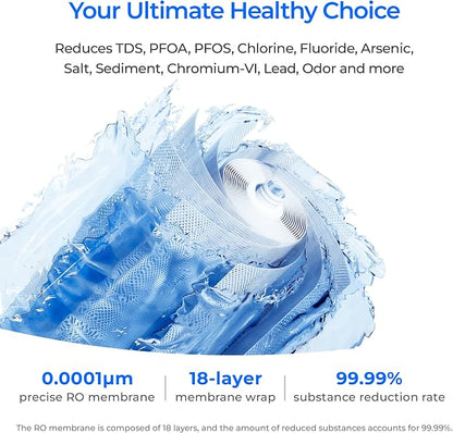 Waterdrop X16-Alkaline Reverse Osmosis Water Filter, NSF/ANSI 42&58&372 - Image 5