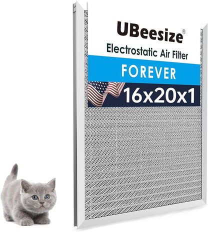 UBeesize 16x20x1 Reusable Electrostatic Air Filter HVAC AC Furnace Filter by UBeesize