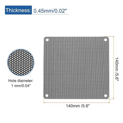 MECCANIXITY 10PCS PC Dust Filter, 140mmx140mm PVC Computer Case Cooler - Image 2