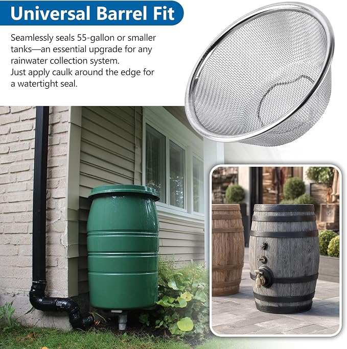 5" Rain Barrel Screen Kit with Hole Saw Tool - Image 5