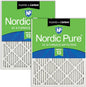 Nordic Pure 12x12x1 Pleated Air Filters MERV 13 Plus Carbon 2 Pack by NordicPure