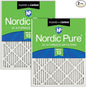 Nordic Pure 20x25x1 Pleated Air Filters MERV 13 Plus Carbon 2 Pack by NordicPure