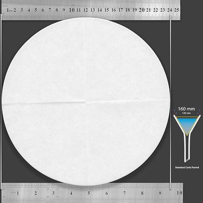 Qualitative Filter Paper 24 cm Quadrant Folded Filter Paper, Qualitative Grade 1 - Image 3
