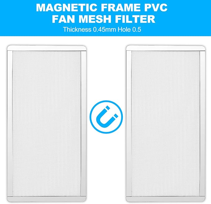 360mm 120mm x 2 PC Fan Dust Mesh Filter 4.72inch PVC Computer PC Case Dust - Image 3