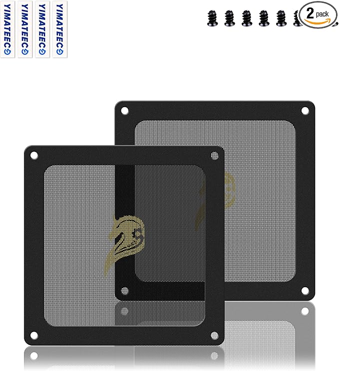 Dust Filter PC 90mm for Computer Cooler/PSU/Routers PVC 50 Mesh, Magnetic Frame by YIMATEECO