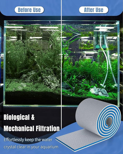 Pawfly 8-Layer Aquarium Filter Pad, 47 x 12 Inch High Density Multi-Layer - Image 5