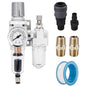 NANPU 1/4" NPT Auto-Drain Air Filter Regulator Lubricator Combo Water/Oil Trap by NANPU