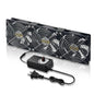 12025 Computer Fan 3 x 120 mm Small Brushless Axial Big Airflow Cooling Fan by Unknown