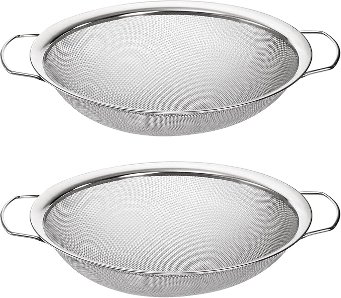Jucoan 2 Pack Fine Mesh Paint Strainer, 11.5 Inch Stainless Steel 60 Mesh Paint by Jucoan