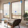 COOLWINDS Motorized Blinds with Remote Cordless Automatic Motorized Shades Custom Blinds for Windows Smart Curtains Compatible with Alexa Google Home(Light Filtering Linen Sandy Beach,W61 x H72in)