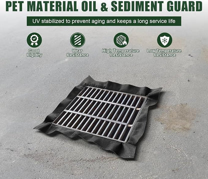 2 Pack PET Storm Drain Filter-47.2x47.2x23.6in Oil & Sediment Guard - Image 3