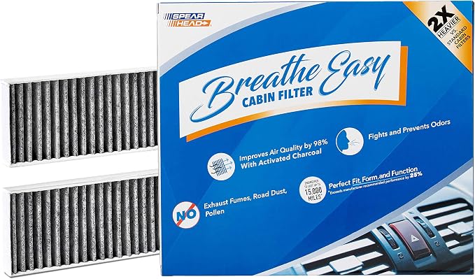 Spearhead Odor Defense Breathe Easy AC & Heater Cabin Filter | Fits Frontier by SPEARHEAD