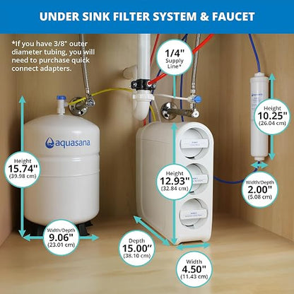 Aquasana SmartFlow® Reverse Osmosis Water Filter | RO Under Sink System | WQA - Image 9
