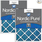 Nordic Pure 12x20x1 Pleated MERV 7 Air Filters 2 Pack by NordicPure