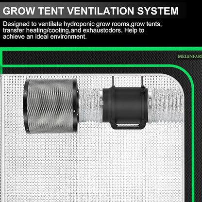MELONFARM Air Filtration Kit, 8 Ft Ducting & Rubber Coupler, Air Cooling and - Image 9