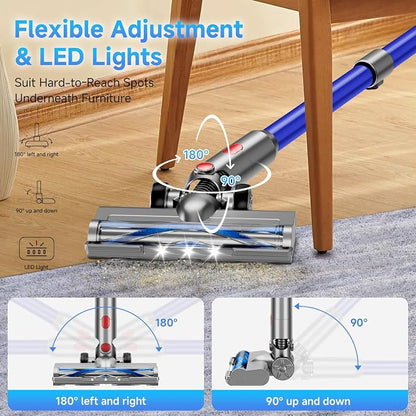 Cordless Vacuum Cleaner, 8 in 1 40Kpa 55Mins, Lightweight Vacuum Cleaners - Image 7