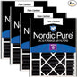 Nordic Pure 20x25x5 Air Bear Replacement Pure Carbon Odor Reduction Merv 8 Air by NordicPure
