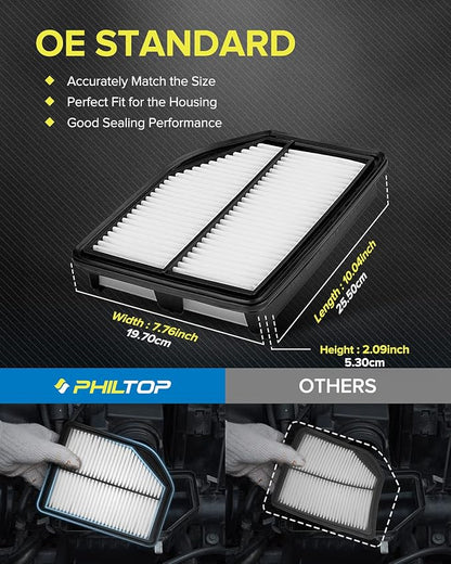 PHILTOP Engine Air Filter CA11258 Replacement - Image 3