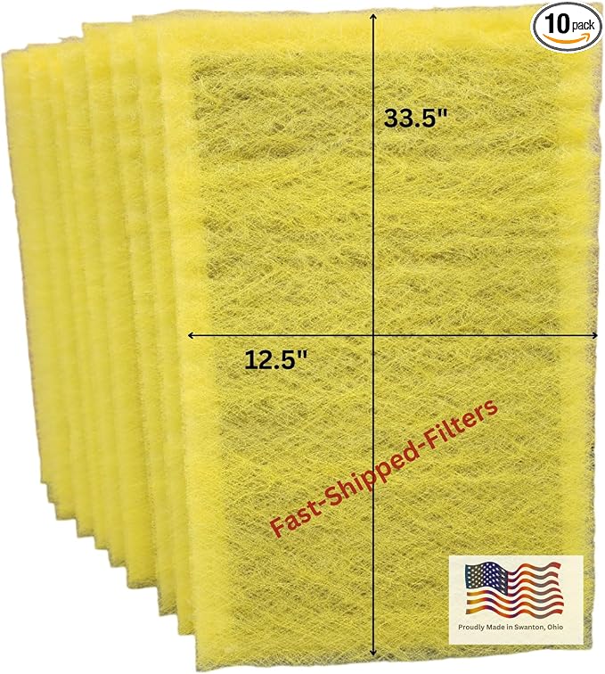 Fast-Shipped-Filters 10 Pack 14x36 Replacement Filter Pads Compatible by Unknown