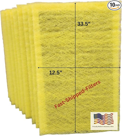 Fast-Shipped-Filters 10 Pack 14x36 Replacement Filter Pads Compatible by Unknown