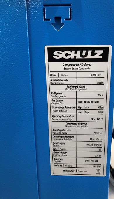 SCHULZ REFRIGERATED AIR DRYER FOR AIR COMPRESSOR, COMPRESSED AIR SYSTEMS - Image 9