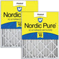 Nordic Pure 20x20x4 Pleated MERV 10 Air Filters 2 Pack by NordicPure