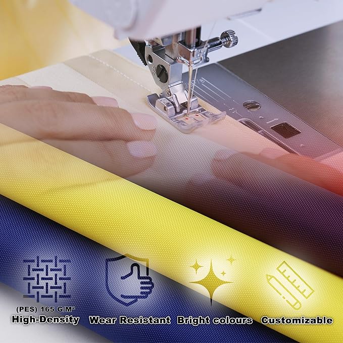 Privacy Fence Screen 2.8' x 6.6' Heavy Duty 165 GSM HDPE Balcony Privacy - Image 3