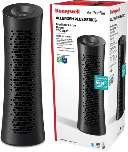 Honeywell HPA030 HEPA Tower Air Purifier, Airborne Allergen Reducer by HoneywellPluggedIn