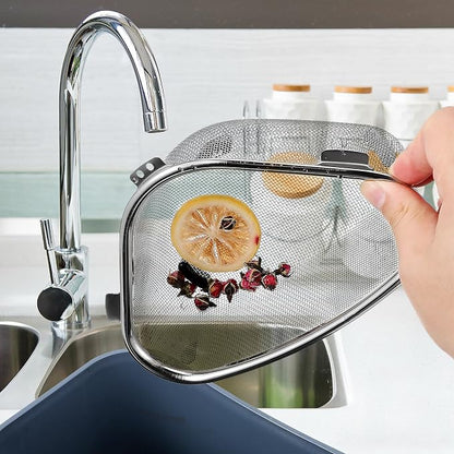 Hemoton Triangle Corner Sink Strainer Basket 8.46X6.10X2.95In Kitchen Drain - Image 6
