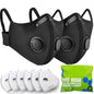 BASE CAMP Upgrade M Plus Dust Mask 2 Pack, Breathable Reusable Dust Face Mask by BASECAMP