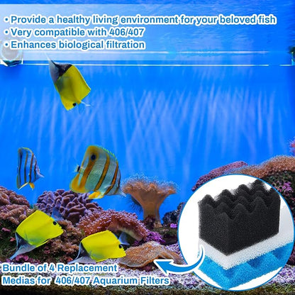 6 Pcs Aquarium Filters Bio Sponge Sets Compatible - Image 6