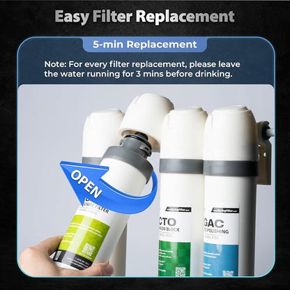 iSpring SGS-Tested PFAS Removal Carbon Block Replacement Water Filter Cartridge - Image 5