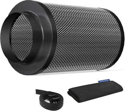Air Carbon Filter 6 Inch, Smellines Control Removes 3X More Odors Contaminants. by HYDROWE