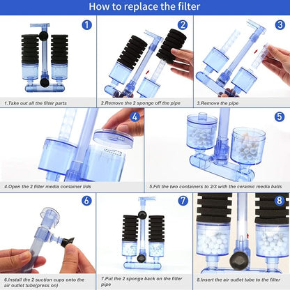 UPETTOOLS Aquarium Biochemical Sponge Filter - Image 6
