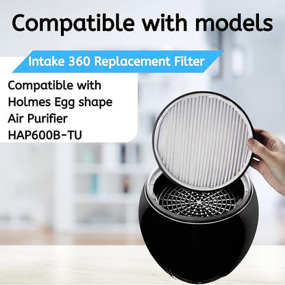 Nispira Filter Replacement for Holmes Egg Air Purifier 360° HAP600B-TU True - Image 2