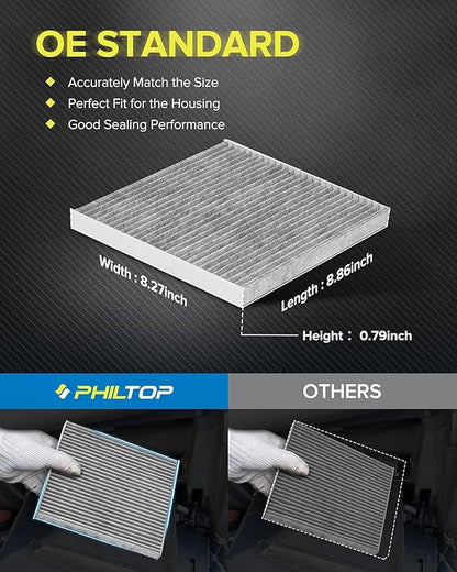 PHILTOP Cabin Air Filter, Compatible - Image 2