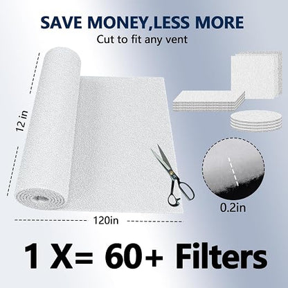 MERV 8 Air Vent Filters, Electrostatic Triple Vent Filter - Image 2