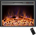 Electric Fireplace, Electric Fireplace Inserts, Recessed Fireplace Heater with Remote Control, Adjustable Flame Colors, Timer&Overheating Protection, 750/1500W, 35" W X 27" H