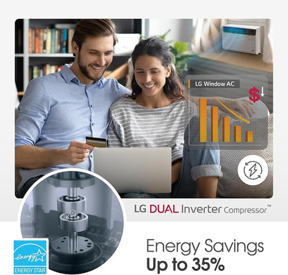 LG 14000 BTU Window Air Conditioner Energy Saving Dual Inverter Remote Control - Image 7
