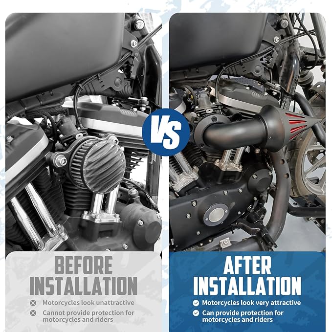 Air Cleaner Motorcycle CNC Spike Air Intake Filter Kit Fit - Image 4