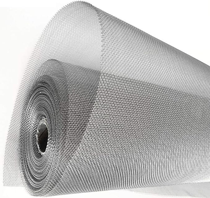 KISKIS 304 Stainless Steel Woven Wire Mesh, Wire Mesh Window Screen Mesh by KISKIS