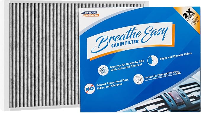 Spearhead Odor Defense Breathe Easy AC & Heater Cabin Filter | Fits 2017-25 A4 by SPEARHEAD
