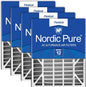 Nordic Pure 20x25x5 Air Bear Replacement 259112-102 MERV 12 Air Filters 4 Pack by NordicPure
