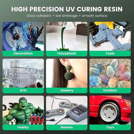 SUNLU 2000g Standard Resin for 3D Printer, Fast-Curing Photopolymer Resin for - Image 3